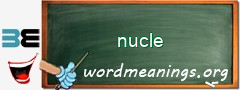 WordMeaning blackboard for nucle